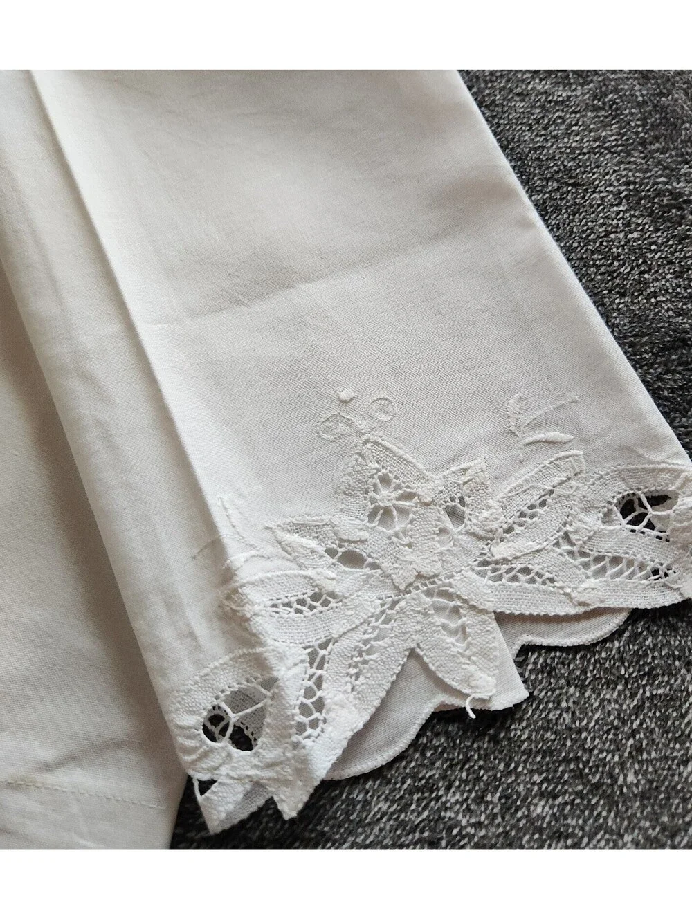 Vintage Lot Of 5 Tea Towel Doilies Lace Crochet White Coquettecore Cottagecore